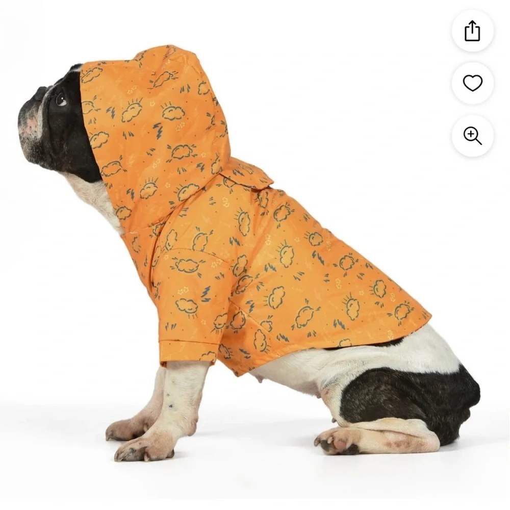 the dodo brand size medium raincoat for dog